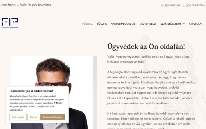 Screenshot of albajog.hu