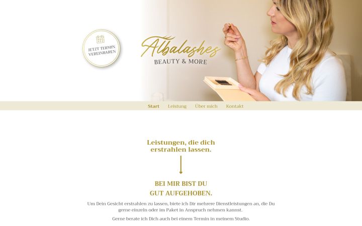 Screenshot of albalashes.de
