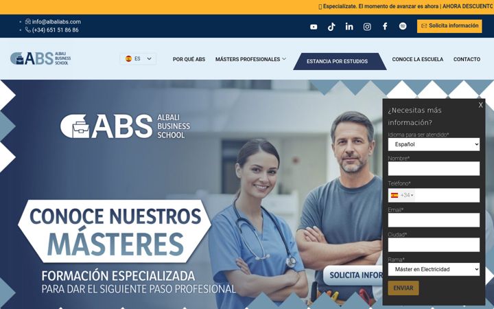 Screenshot of albaliabs.com