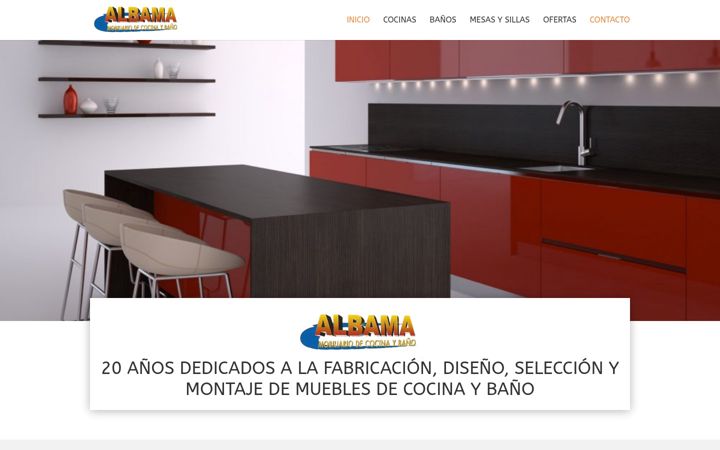 Screenshot von albamacocinas.es