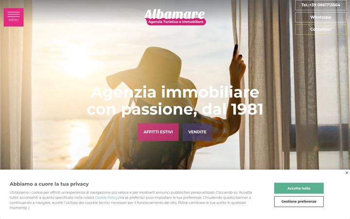 Screenshot von albamare.com
