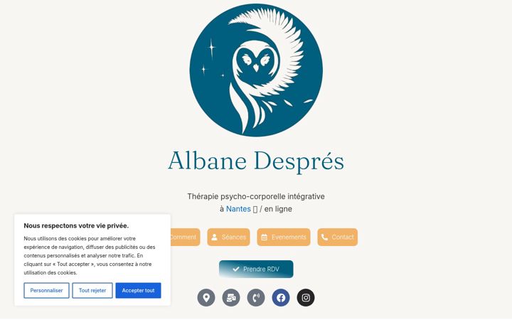 Screenshot of albanedespres-therapie.fr