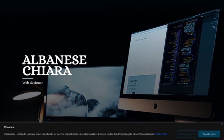 Screenshot of albanesechiara.it