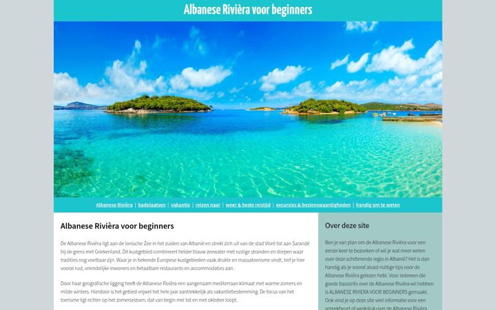 Screenshot of albaneserivieravoorbeginners.nl
