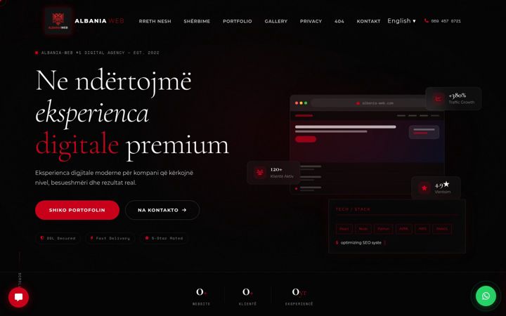 Screenshot von albania-web.com