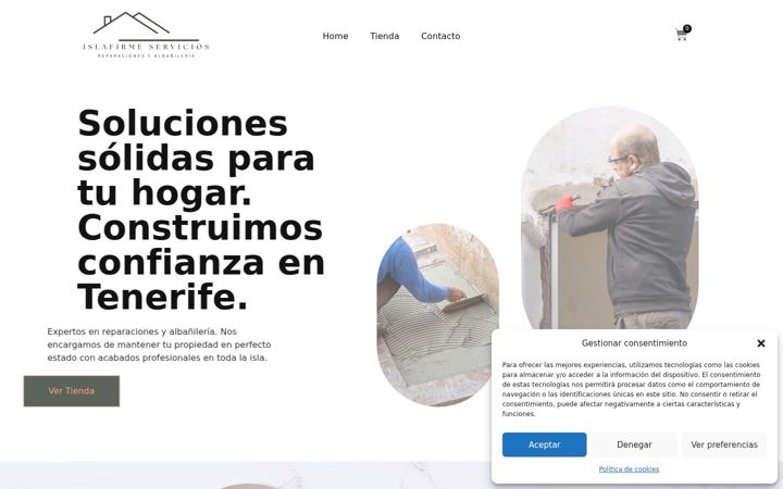 Screenshot of albanileriateno.com