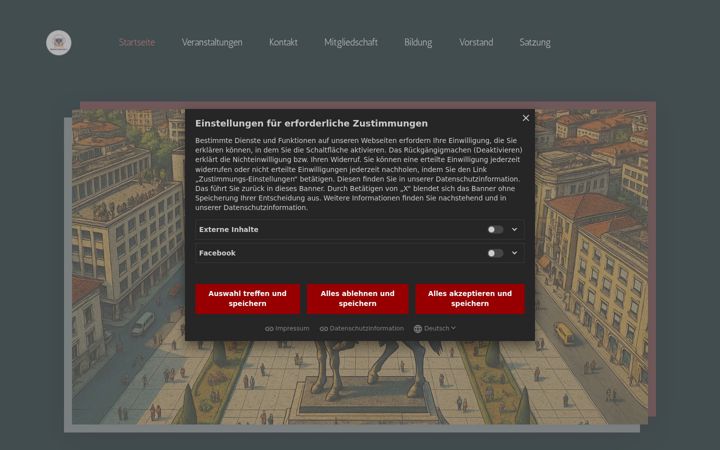 Screenshot of albanisches-kulturzentrum.de