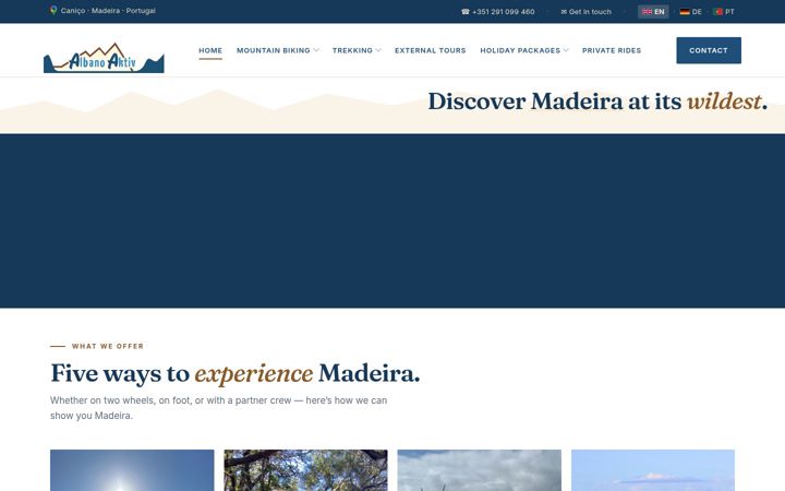 Screenshot of albanoaktiv.com
