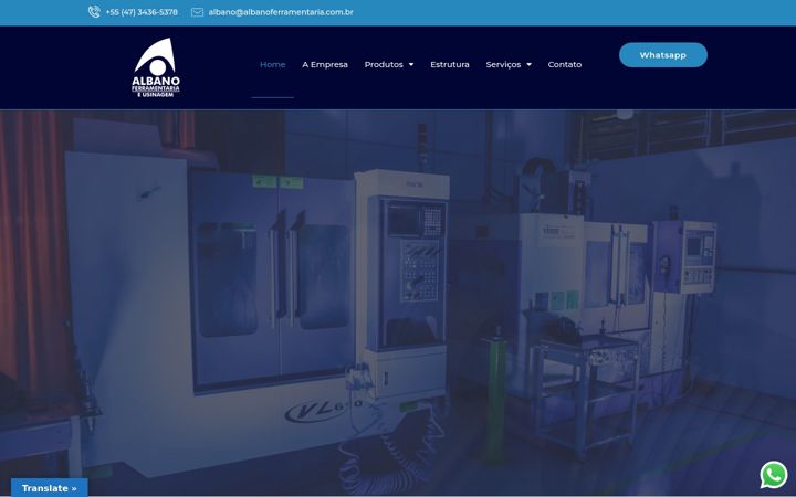 Snimka zaslona za albanoferramentaria.com