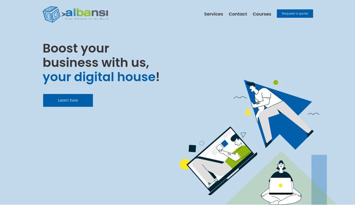 Screenshot of albansi.com
