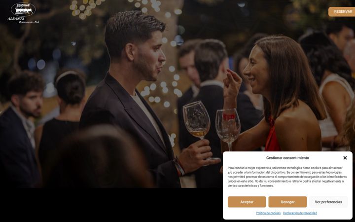 Screenshot of albantaeventos.es