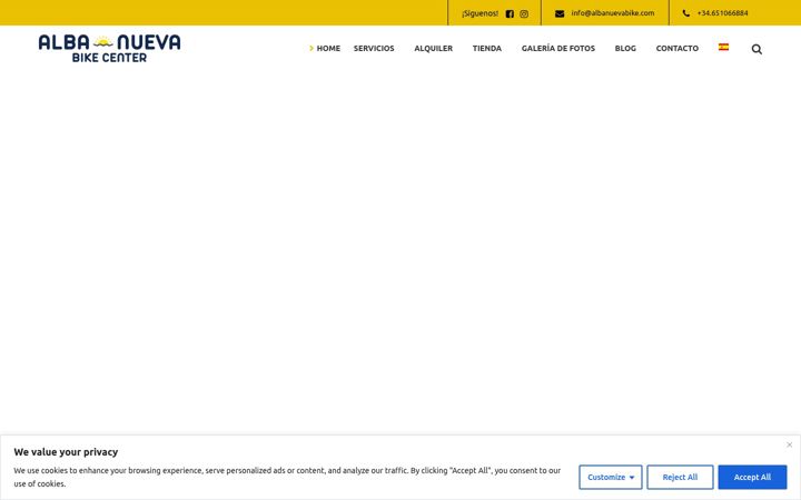 Snimka zaslona za albanuevabike.com