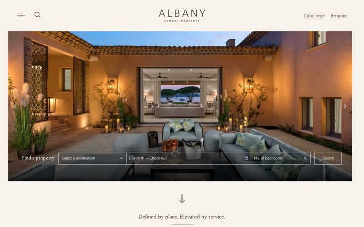 Screenshot of albany-global.com