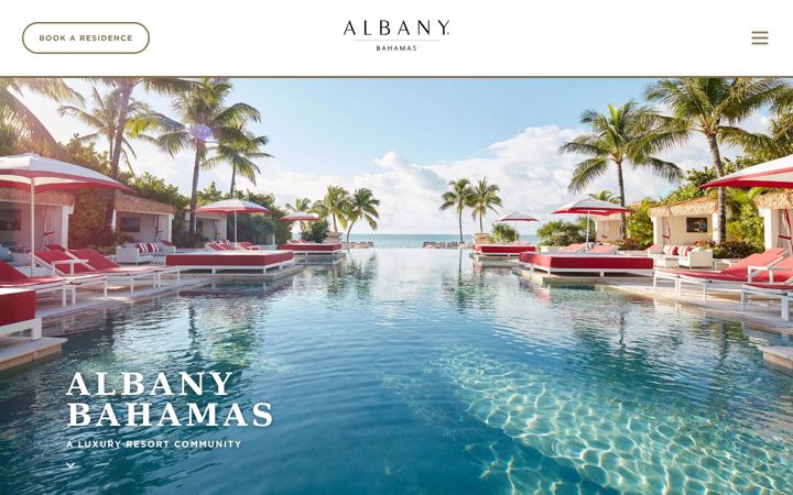 Snimka zaslona za albanybahamas.com