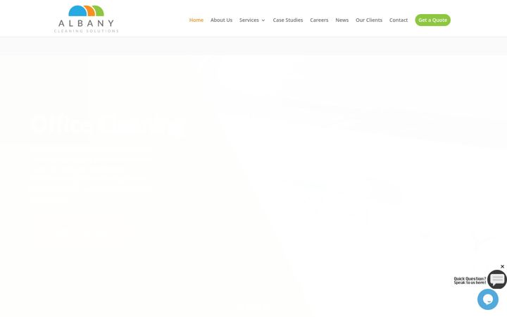 Screenshot of albanycleaning.co.uk