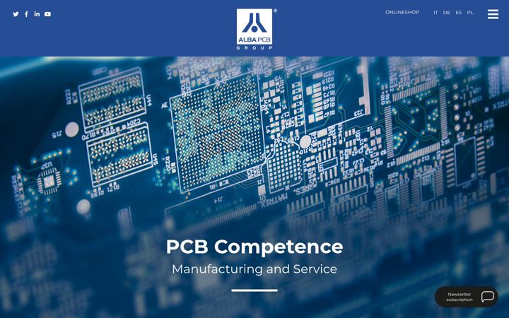 Screenshot of albapcb.com