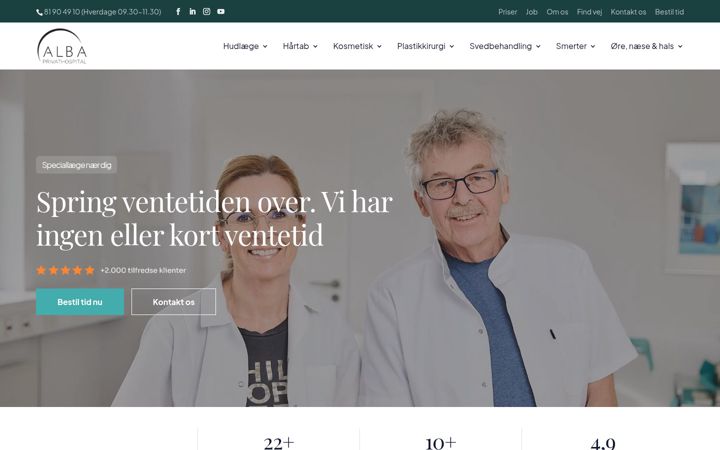 Screenshot of albaph.dk