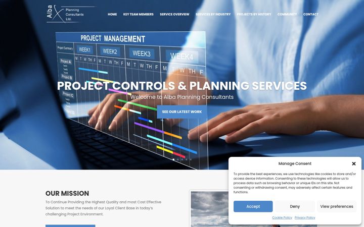 Screenshot of albaplanning.com