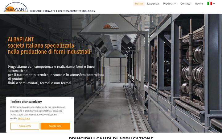 Zrzut ekranu albaplantsrl.it