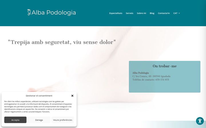 Zrzut ekranu albapodologia.cat