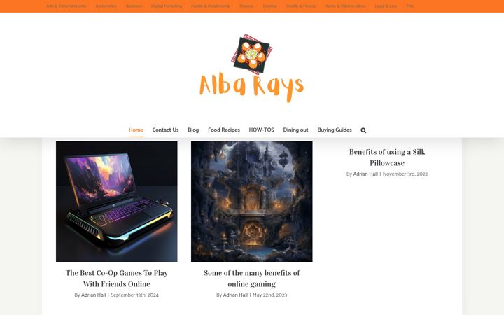 Ekraanipilt saidist albarays.com