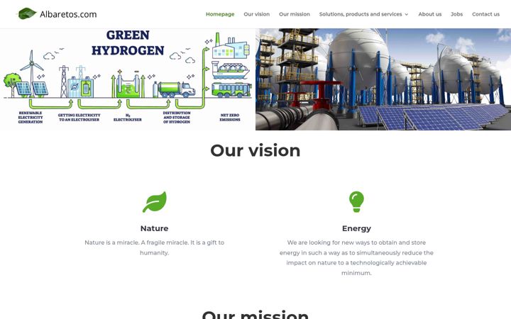 Screenshot ta' albaretos.com
