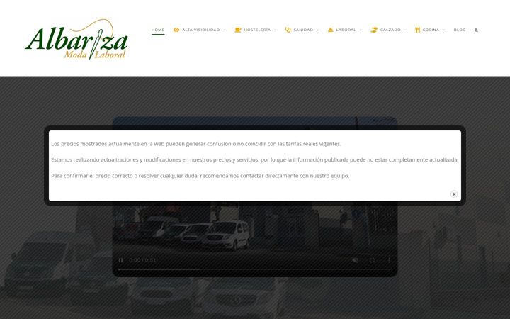 Screenshot of albarizamodalaboral.com