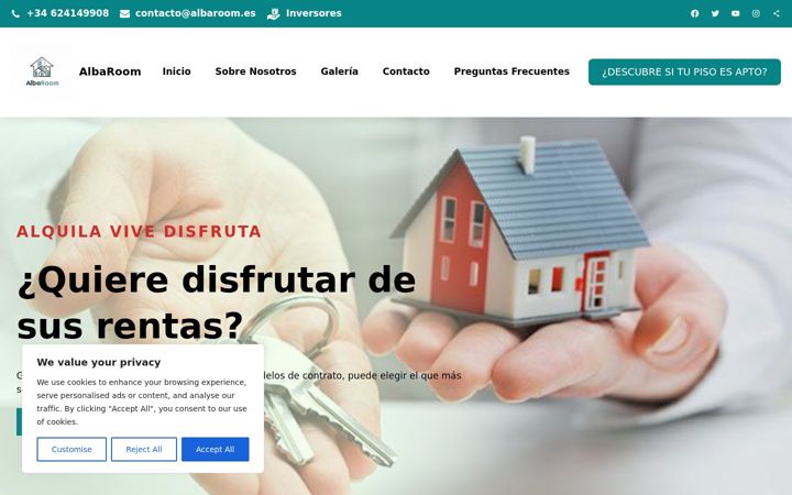 Screenshot of albaroom.es