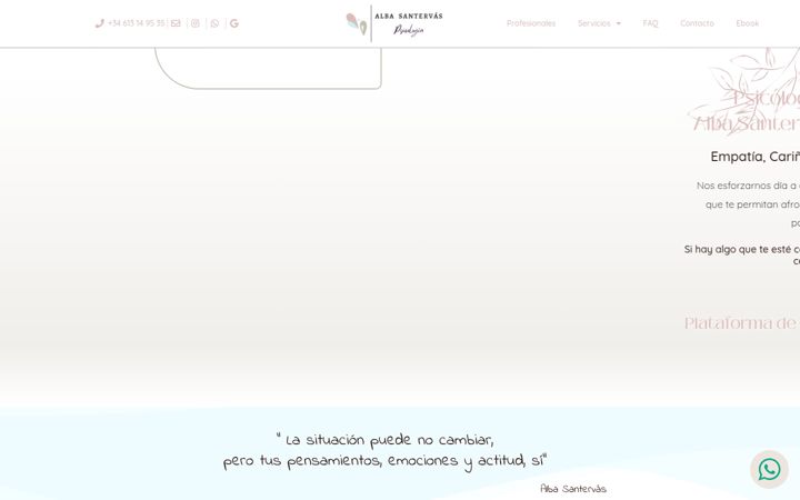 Screenshot of albasantervaspsicologia.com