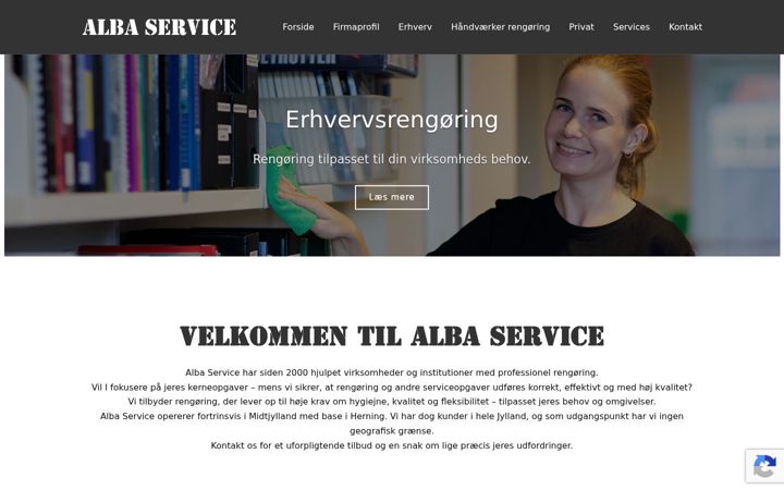 Screenshot of albaservice.dk