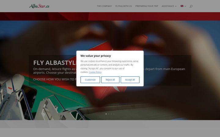 Screenshot of albastar.es