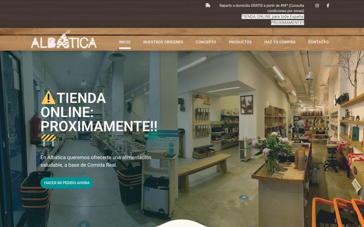 Screenshot of albatica.es