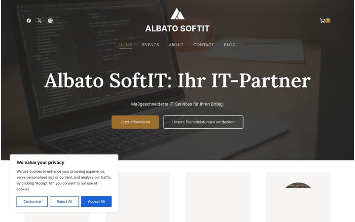 Screenshot of albato.de