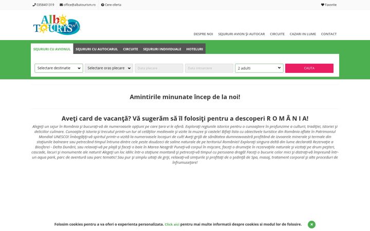 Screenshot of albatourism.ro
