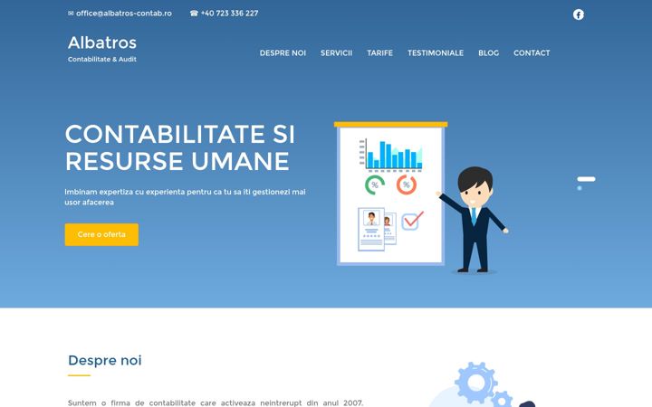 Screenshot of albatros-contab.ro