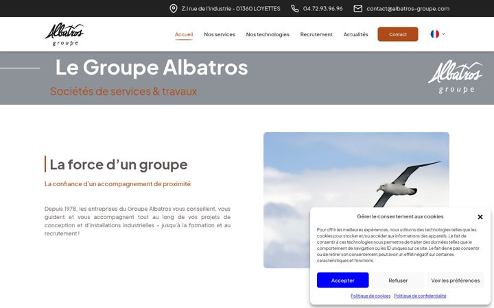 Ekrano kopija albatros-groupe.com