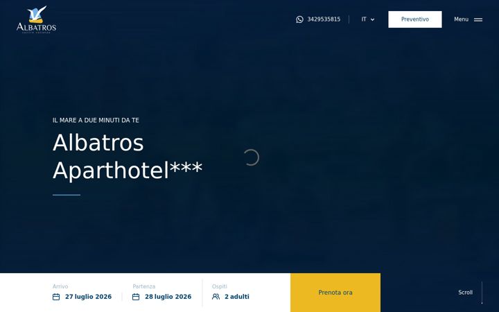 Screenshot of albatrosaparthotel.it