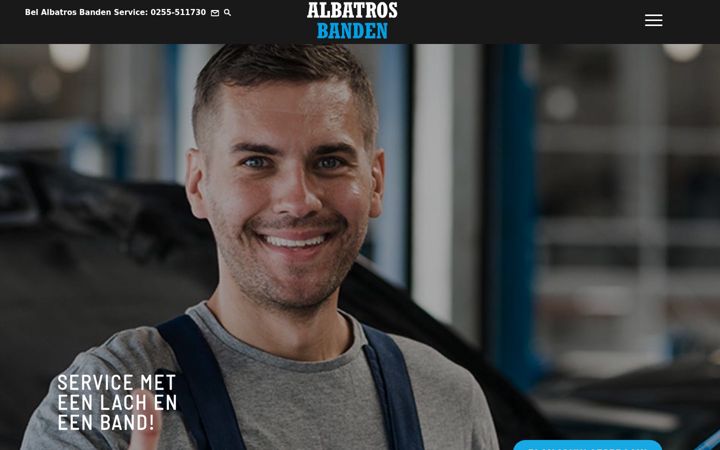 Screenshot ta' albatrosbanden.nl