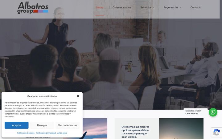 Captura de ecrã de albatrosgroup.es