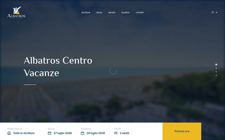 Screenshot of albatroslignano.it