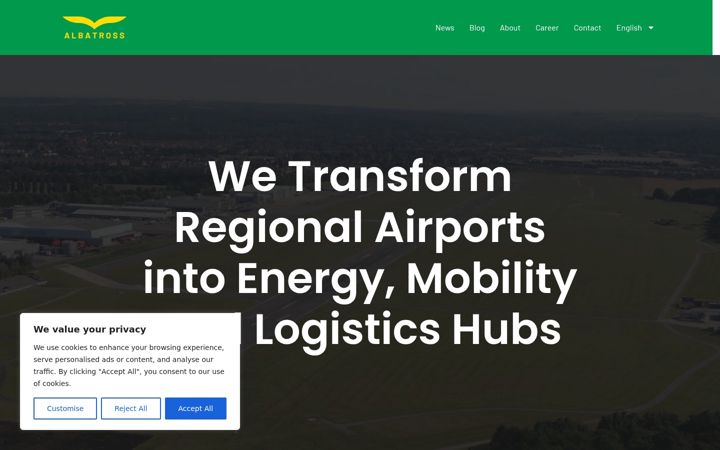 Screenshot of albatross-holding.com