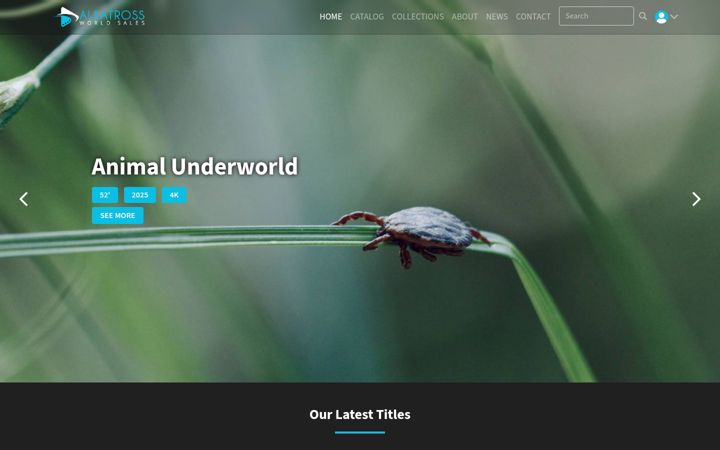 Screenshot of albatrossworldsales.com