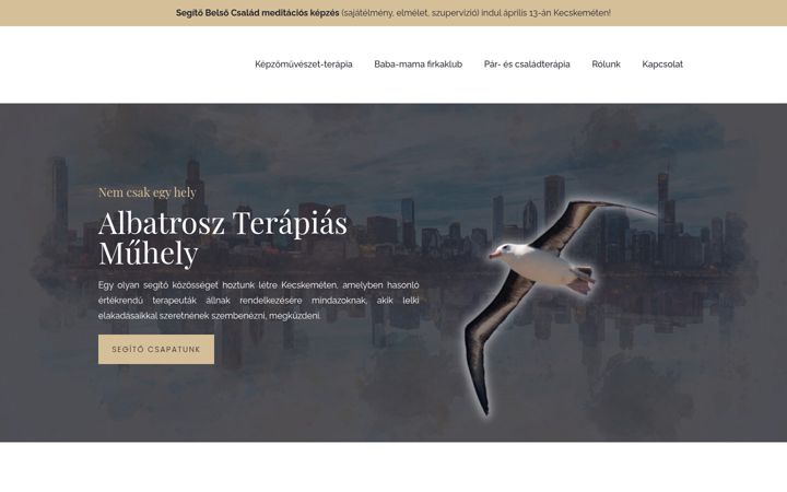 Screenshot of albatrosz-terapia.hu