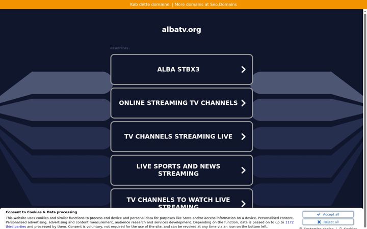 Screenshot of albatv.org