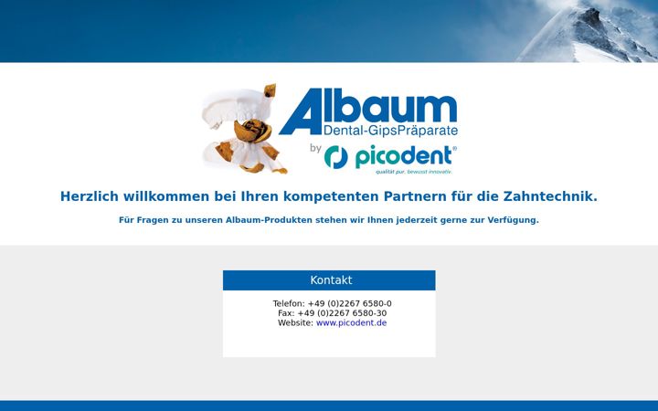 Screenshot of albaum-dental.de