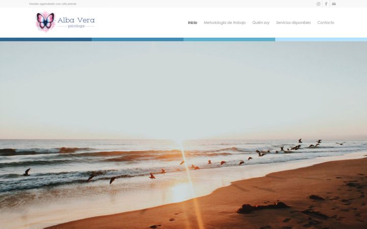 Screenshot of albaverapsicologa.com