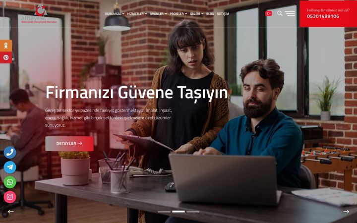 Captură de ecran a albayrakdanismanlik.com