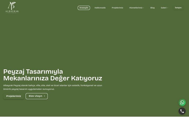 Screenshot of albayrakpeyzaj.com