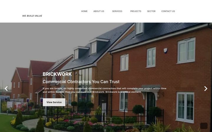 Screenshot von albbrickwork.co.uk