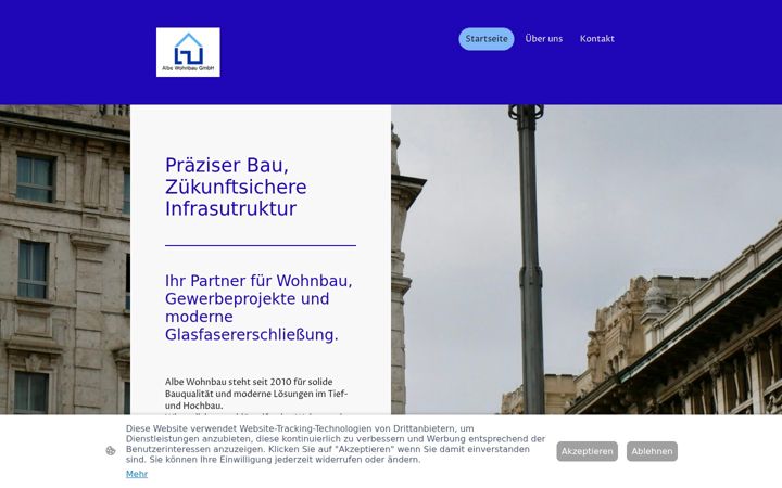 Screenshot of albe-wohnbau.de